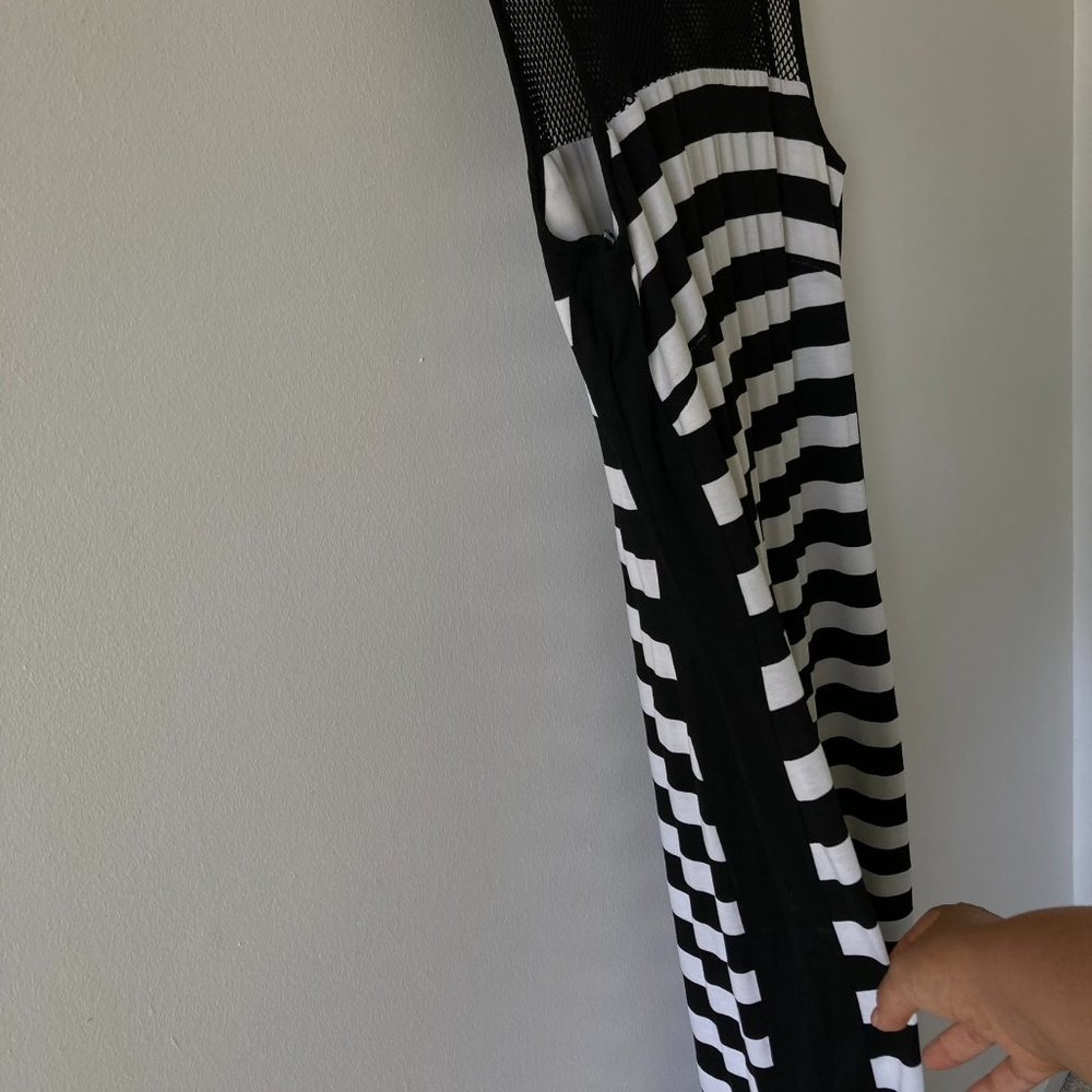 BNWT Roman Women's Black & White Stripe Maxi Dress UK Size 14 - Picture 5 of 14